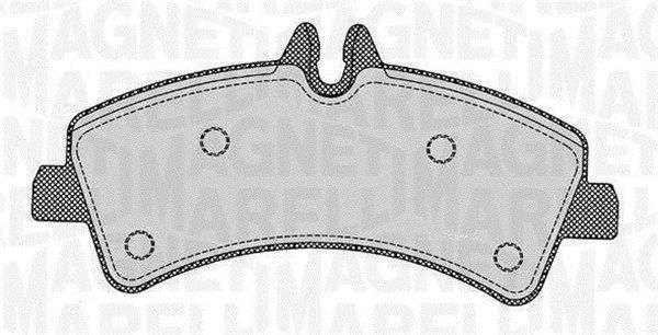 MAGNETI MARELLI Комплект тормозных колодок, дисковый тормоз 363916060299